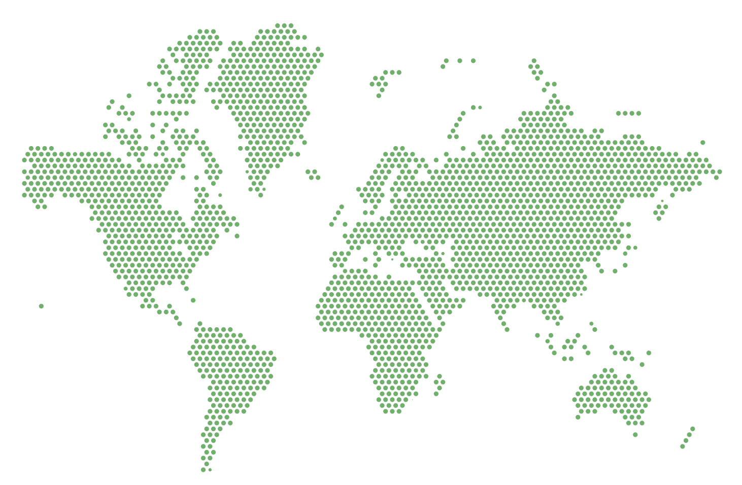 World map showing testimonial locations